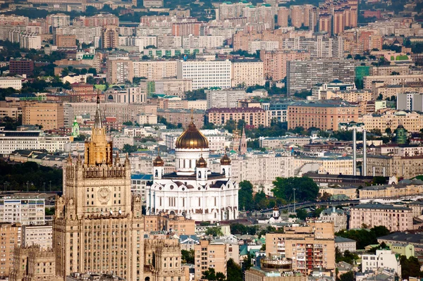 Day-time aerial view of Moscow, Russia. — Stock Photo, Image