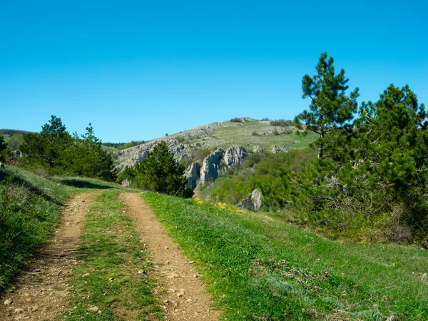 Zomer berglandschap op de Krim — Stockfoto