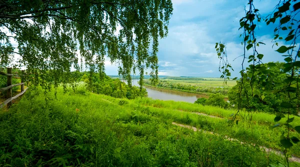 Peisaj tipic rusesc — Fotografie, imagine de stoc
