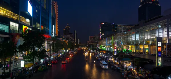 Bangkok şehir merkezi gece — Stok fotoğraf