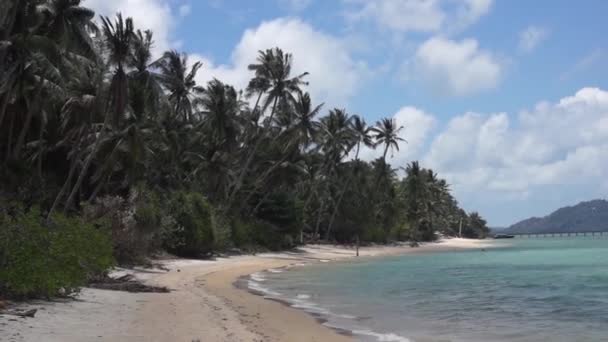 Tropischer Strand in Samui, Thailand — Stockvideo