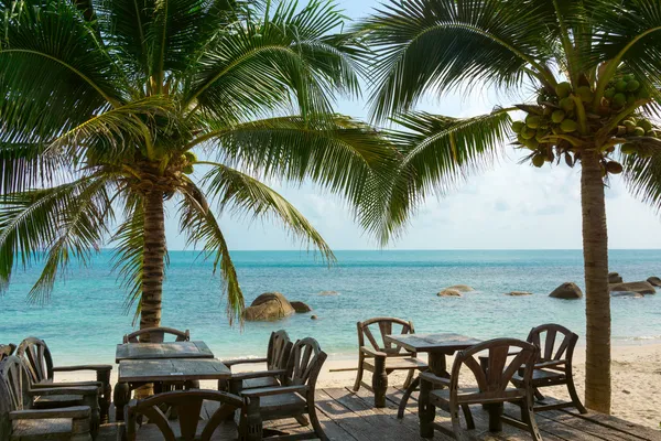 Restaurant am Strand — Stockfoto