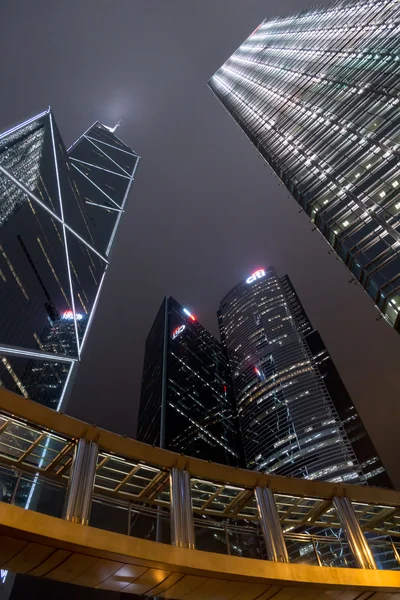 Üzerine hong kong gökdelenler — Stok fotoğraf