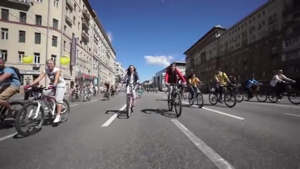 Bisiklet parade — Stok video