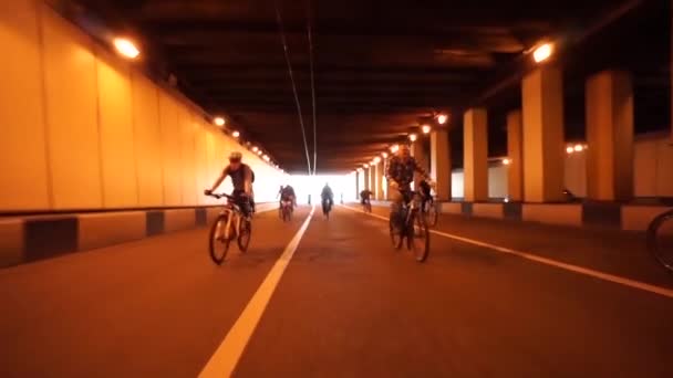 Desfile de bicicleta — Vídeo de Stock