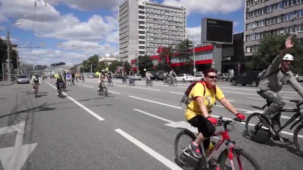 Велосипед парад — стокове відео