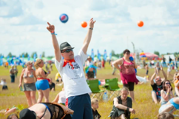 Rock festival "Nashestvie" — Stock Photo, Image