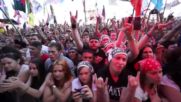 Rock Festival "nashestvie" — Stockvideo