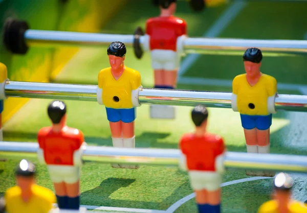 Plastic table football game — Stock Photo, Image