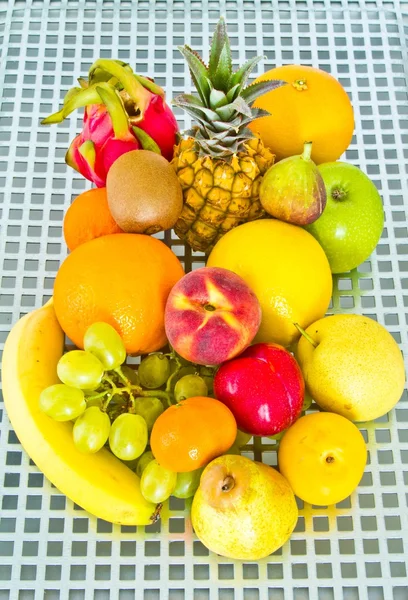 Fruits on metal — Stock Photo, Image