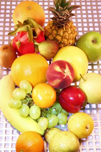 Fruits on metal Stock Image