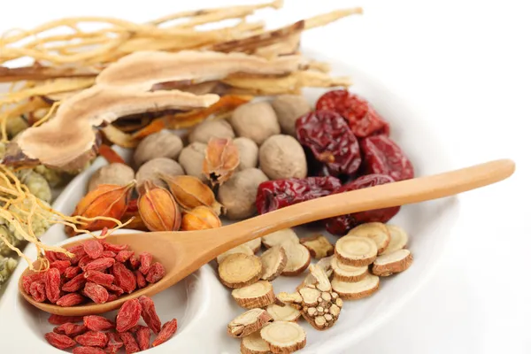 Medicina herbal tradicional chinesa — Fotografia de Stock