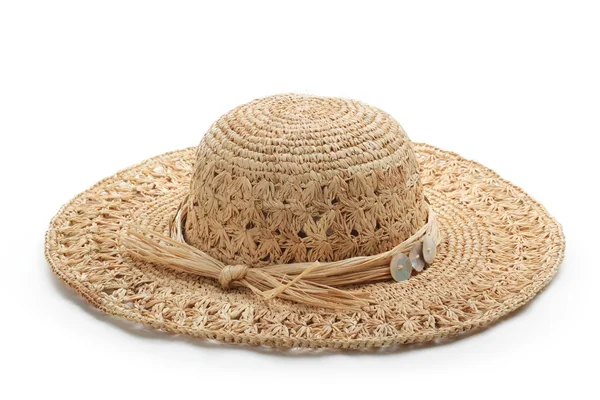 Sombrero de paja aislado Imagen de stock