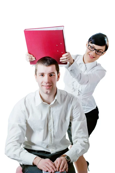 Striking woman — Stock Photo, Image