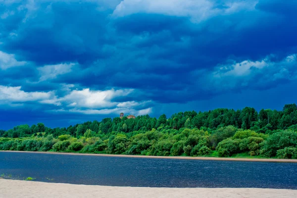 Řeka beach — Stock fotografie