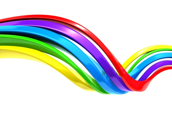Fondo de banda de curva abstracta colorida — Foto de Stock