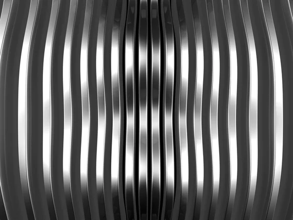 曲线银条纹抽象背景 3d 图 — 图库照片