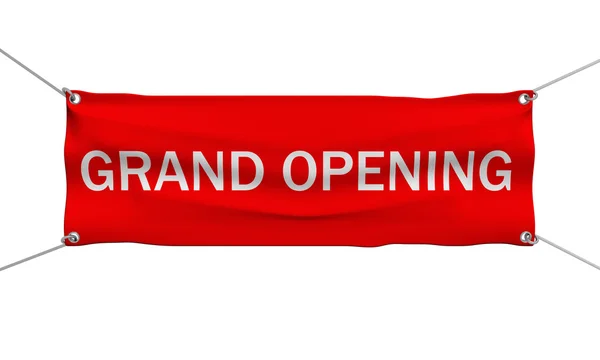 Grand Opening banner ilustração 3d isolado — Fotografia de Stock