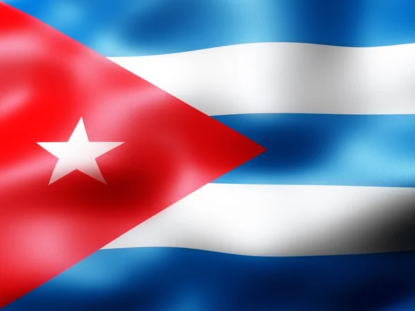 Κούβα χώρα σημαία 3d απεικόνιση Εικόνα Αρχείου