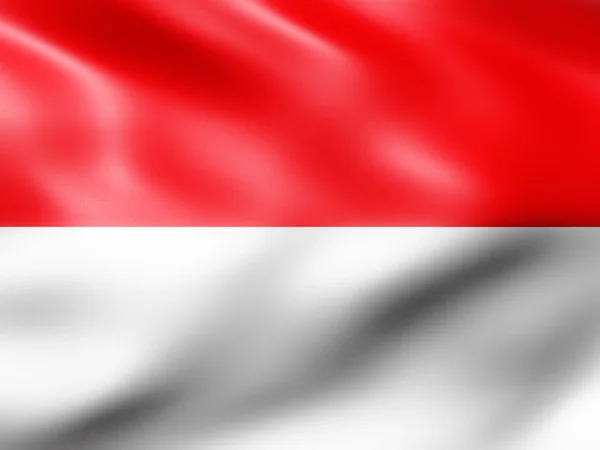 Ινδονησία χώρα σημαία 3d απεικόνιση Εικόνα Αρχείου