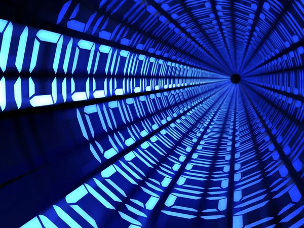 Binary code tunnel — Stock Photo, Image