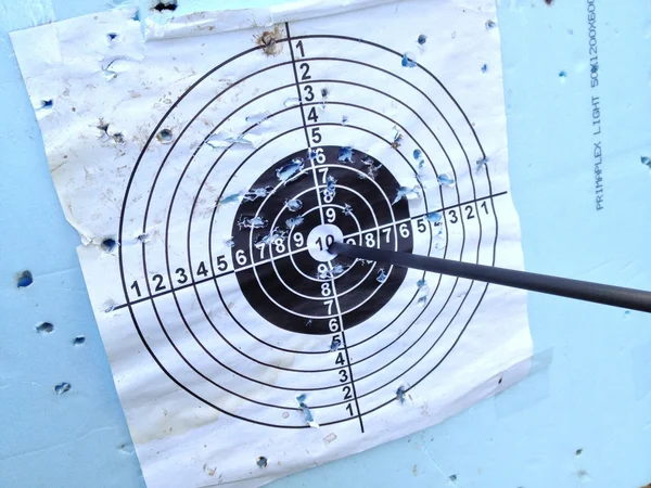 Россия. Стрельба стрелами из спортивного лука. Russia. Shooting arrows out of a bow sports. — Zdjęcie stockowe