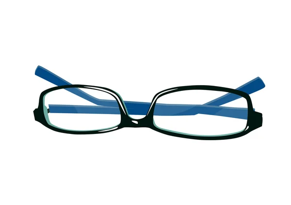 Blaue Modebrille — Stockvektor