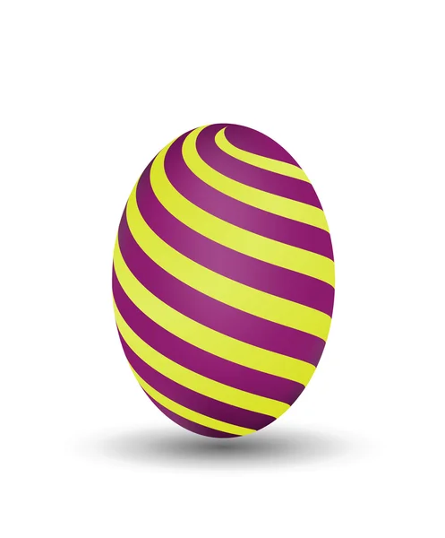 Ilustração vetorial do ovo roxo colorido da Páscoa — Vetor de Stock