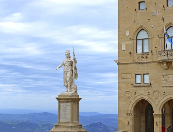 Statue of St. Marinus — 스톡 사진