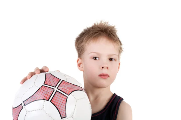 Pojke och bollen — Stockfoto