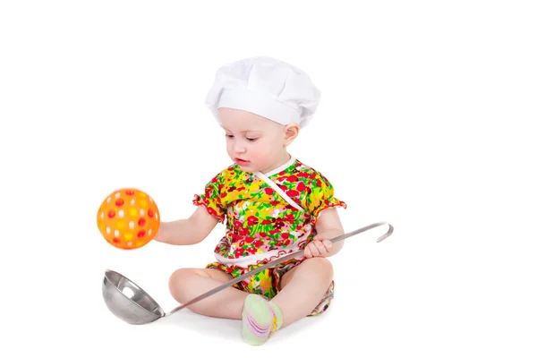 Schattige kleine cook — Stockfoto