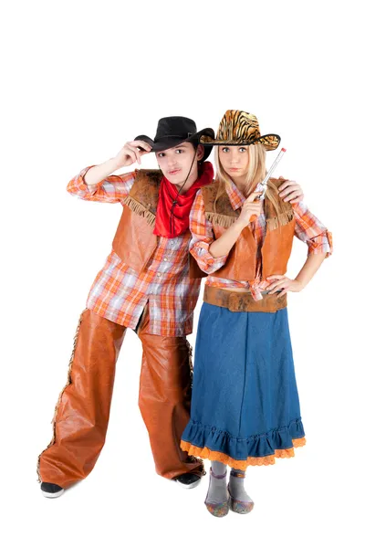 Cowboy und Cowgirl — Stockfoto