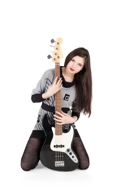 Ragazza con chitarra — Foto Stock