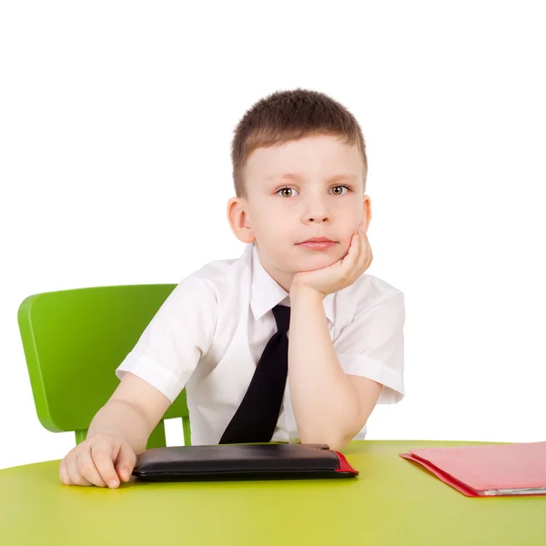 Cute little businessman Stock Image