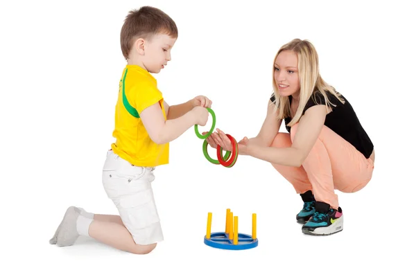 Mother playing with her child — Stock Photo, Image