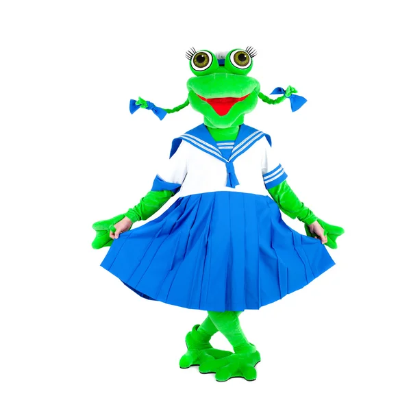 Niedlicher grüner Frosch — Stockfoto