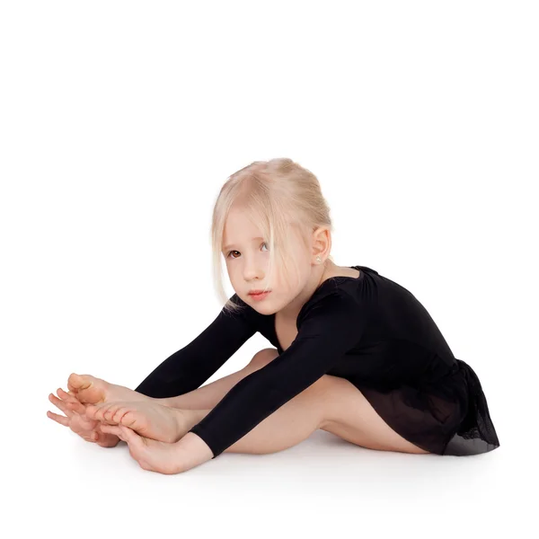 Pequeña gimnasta. — Foto de Stock