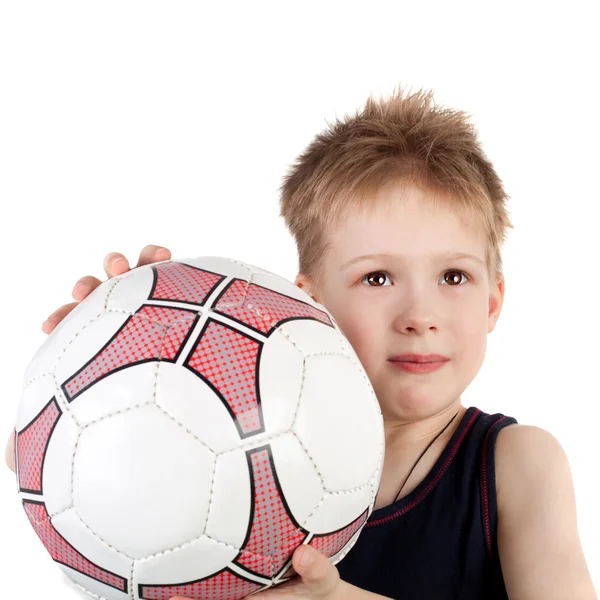 Junge mit Ball — Stockfoto