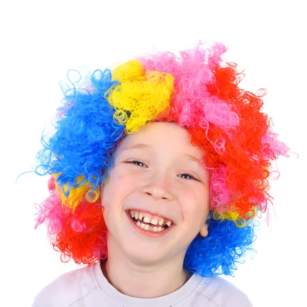 Kleiner lachender Clown — Stockfoto