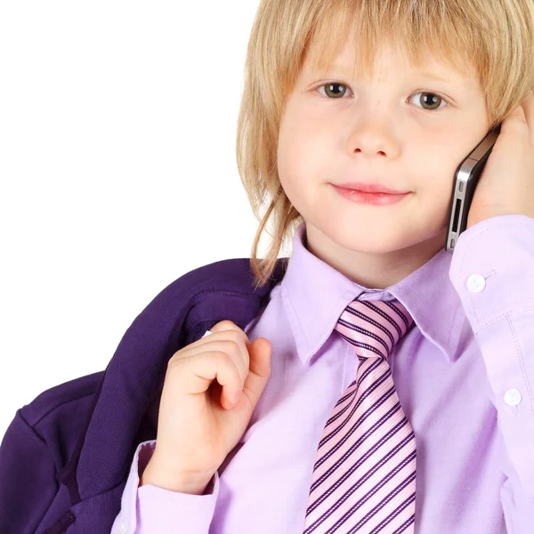 Man spreken via de telefoon — Stockfoto