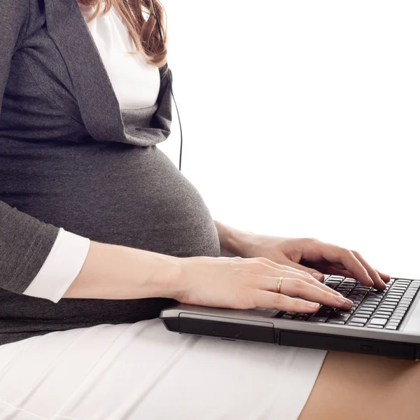 Mujer embarazada de negocios — Foto de Stock