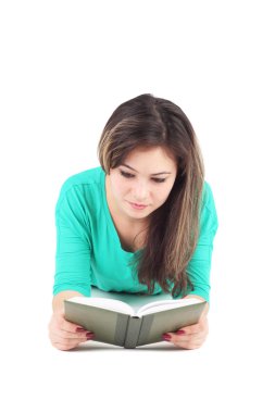 Kitap okuyan kız.