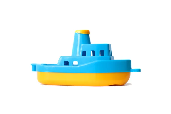 Plastic toy ship — Zdjęcie stockowe