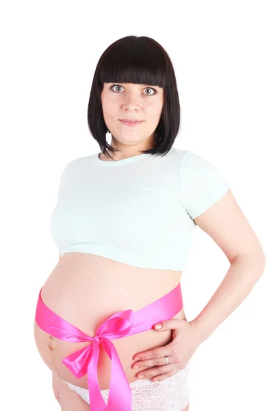 Gravid flicka — Stockfoto