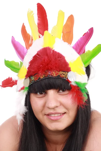 American Indian woman — Stock Photo, Image