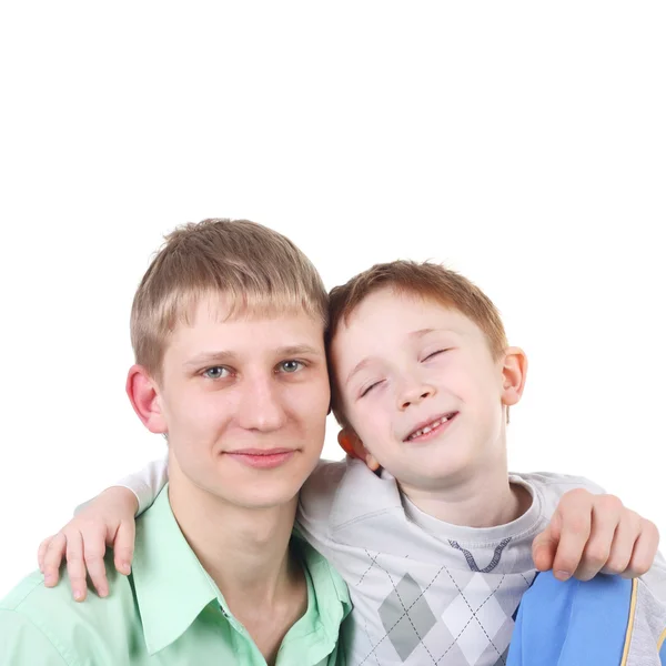 Brothers laughing — Stock Photo, Image
