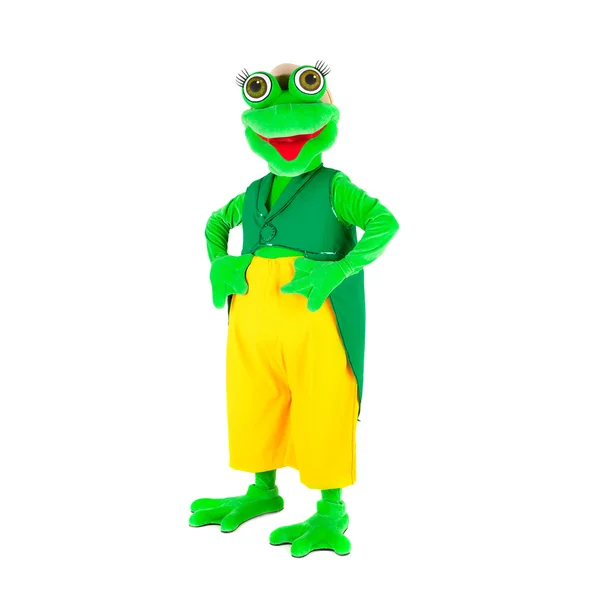 Schauspieler im Kostüm des Frosches — Stockfoto