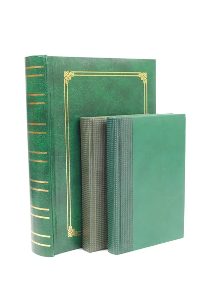 Livros verdes — Fotografia de Stock