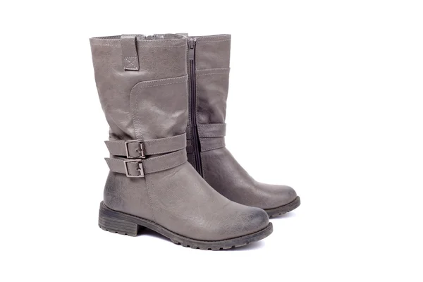 Grey boots — Stock Photo, Image