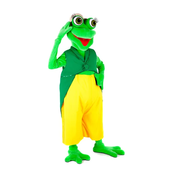 Acteur en costume de grenouille — Photo